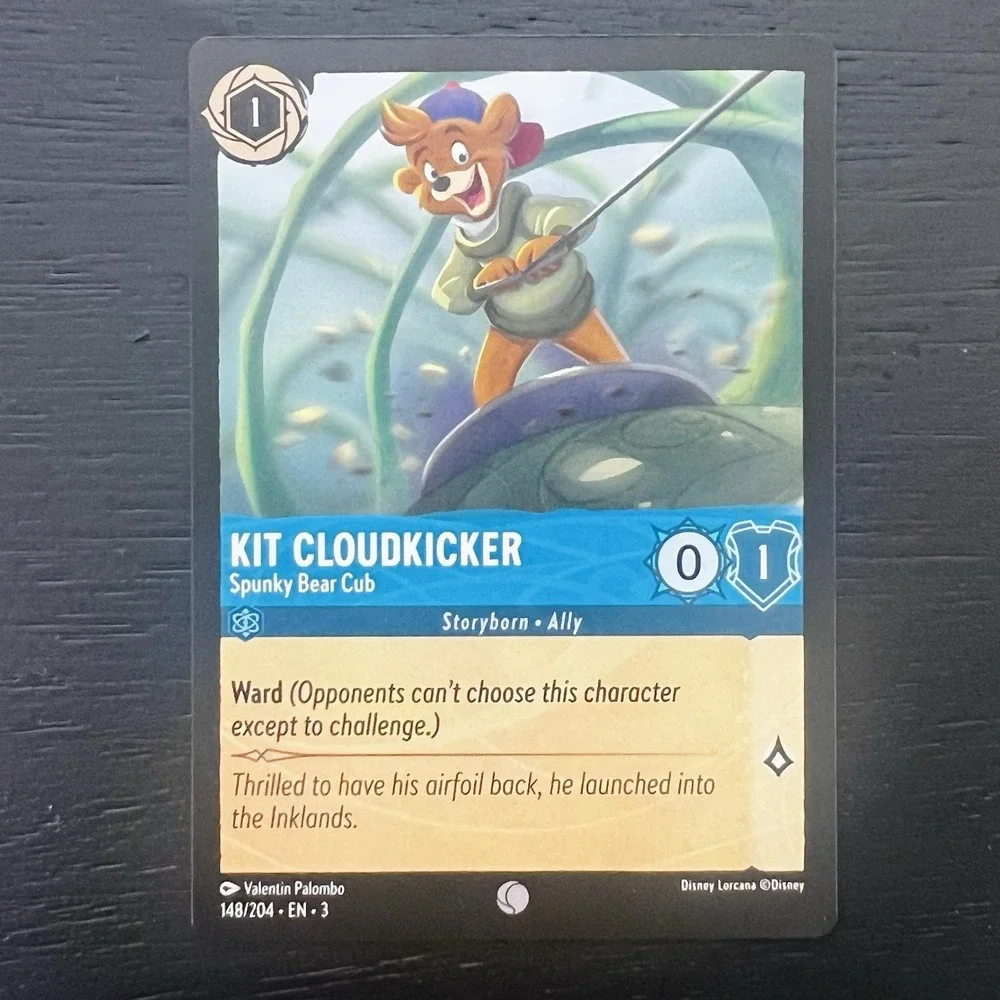 Disney Lorcana Kit Cloudkicker Spunky Bear Cub #148/204 EN‎ Common